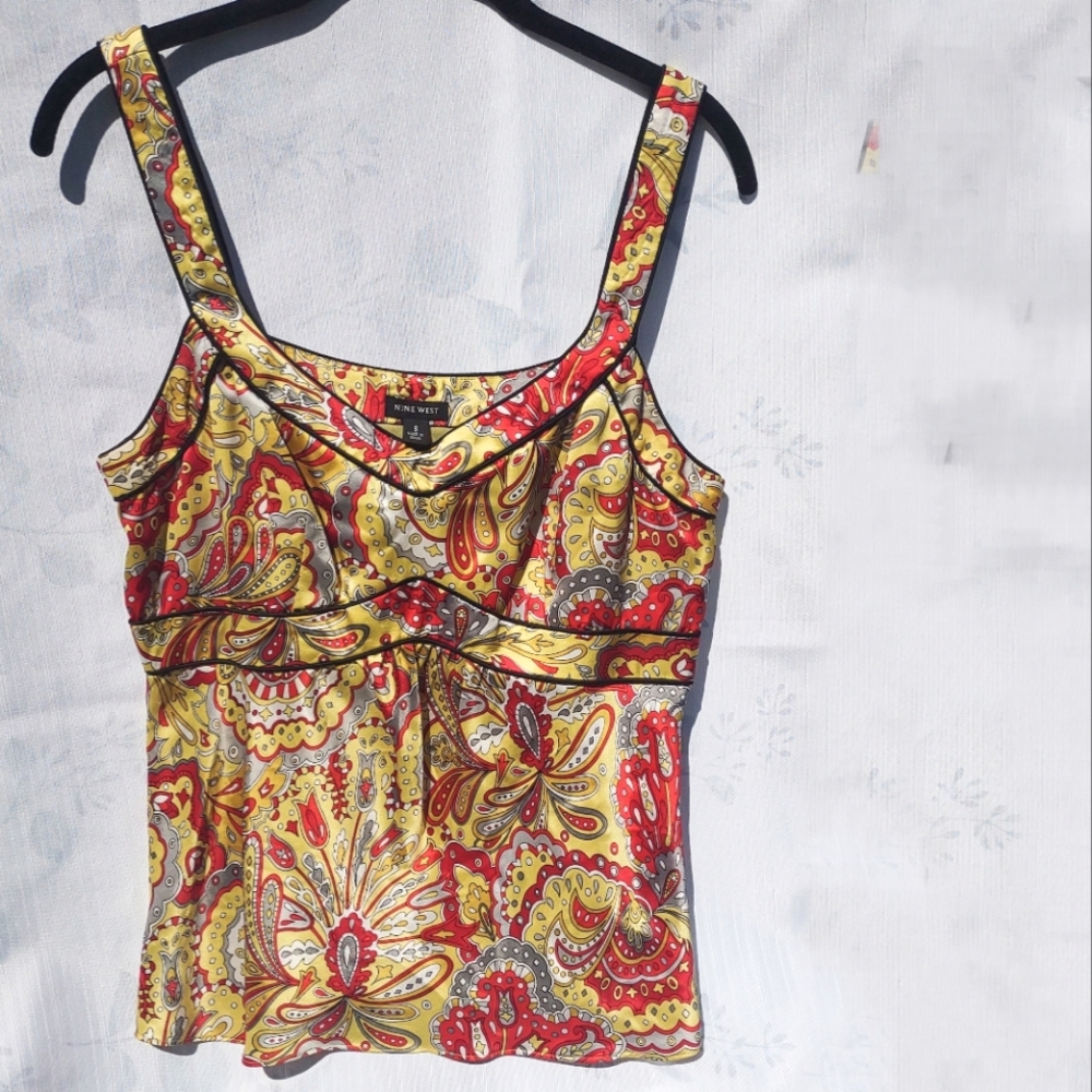 Nine West fitted dress top SZ 8